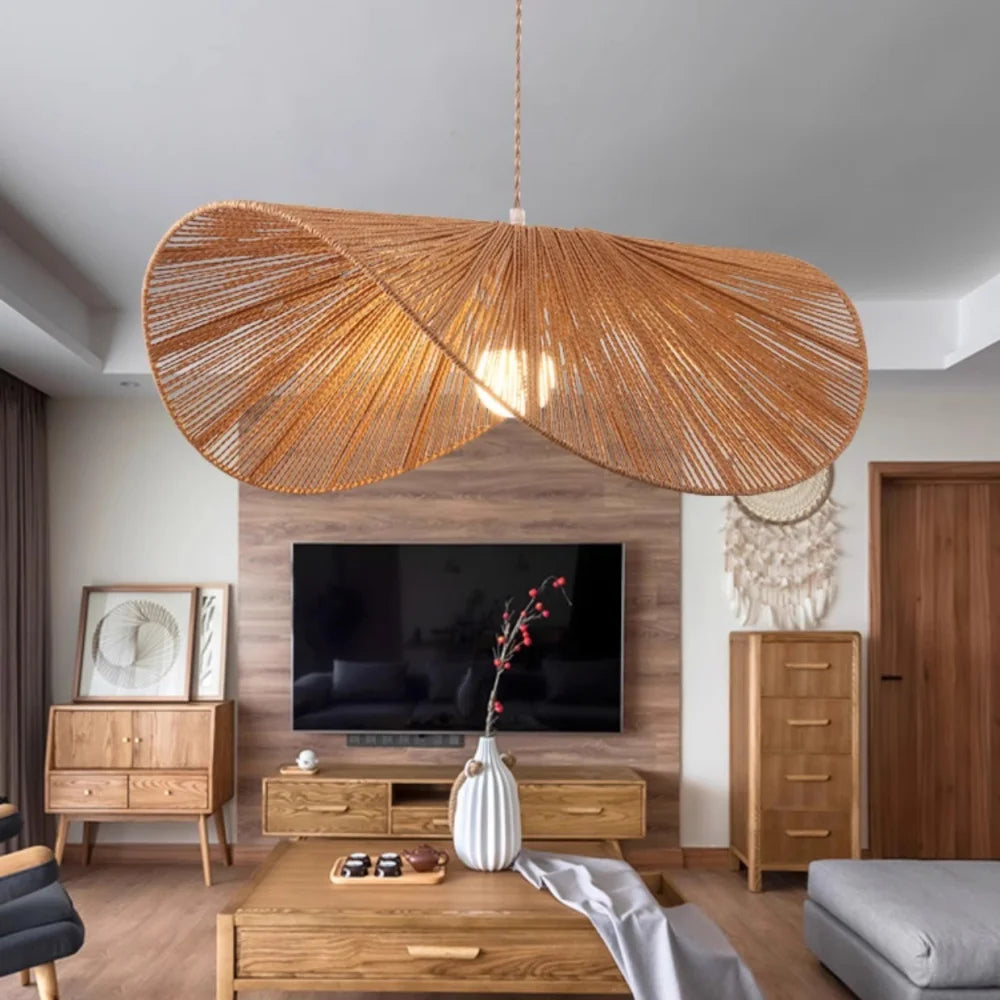 Boho Rattan Pendant Light