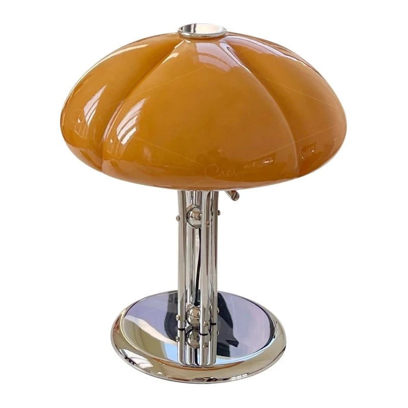 Nordic pumpkin lamp orange and custom colour variants side by side