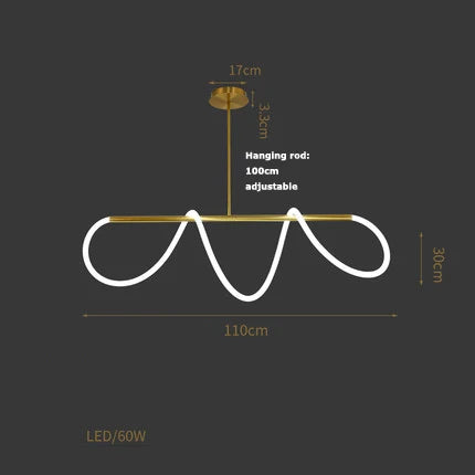 Linear Bar Pendant Light