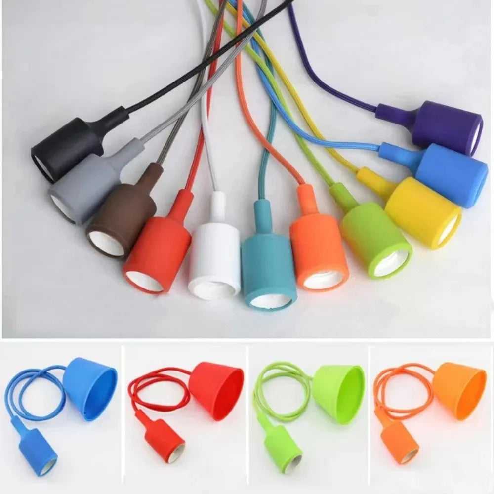 Colorful Silicone E27 Pendant