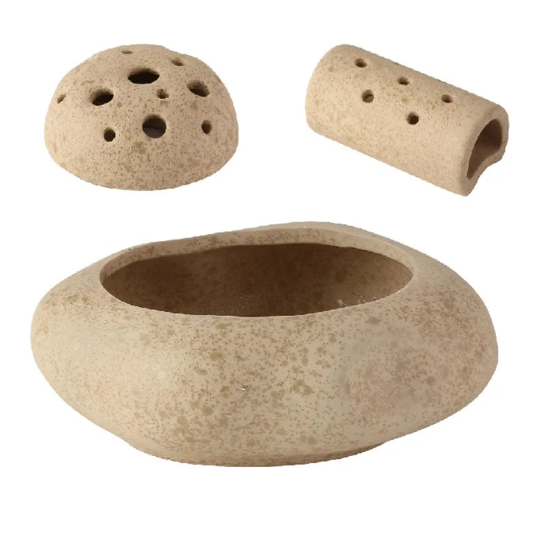 Lotus Seedpod Ceramic Decorative Vase