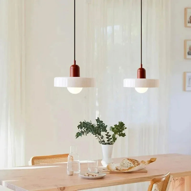 Brown toned glass chandelier with a 150 centimetre adjustable cord