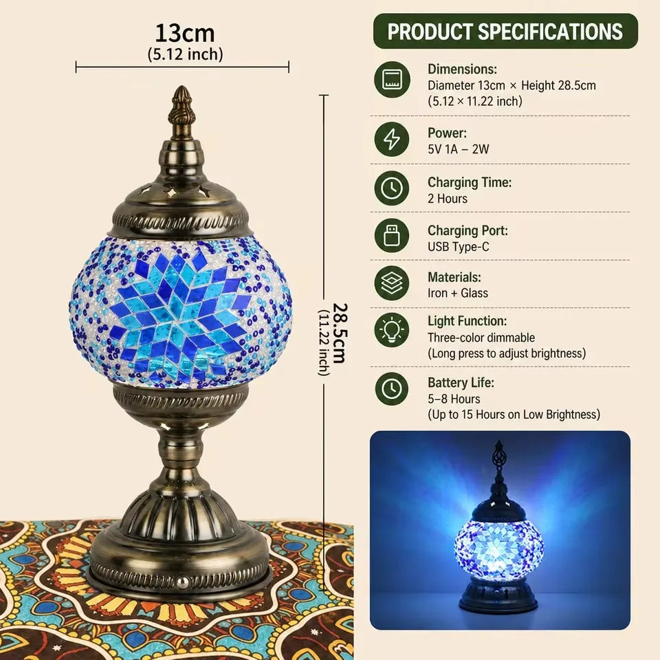 LED Table Lamp Touch Sensor Rechargeable Desktop Night Light Wireless Reading Lamp For Restaurant Hotel Bar Bedroom Decor Light