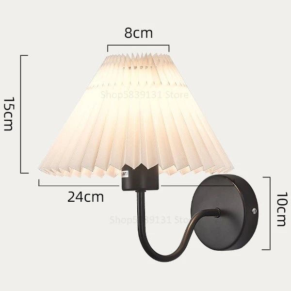 Nordic Curved Pleated Wall Sconce