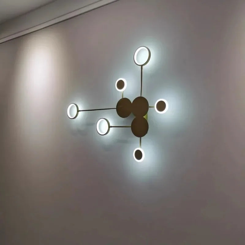 Modern LED Clock Wall Sconce