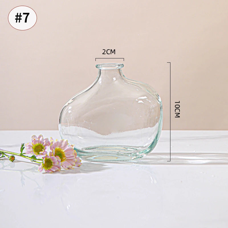 Brown Retro Glass Hydroponic Vase