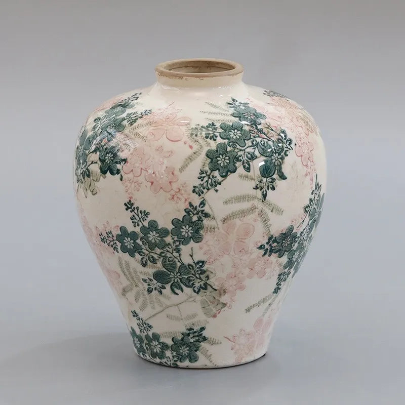 Blue white porcelain Chinese retro ceramic vase home décor