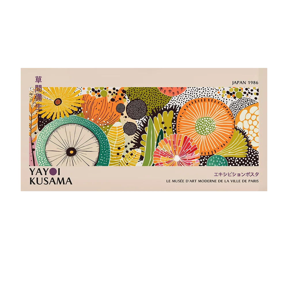 Yayoi Kusama Inspired Dots Canvas Wall Art