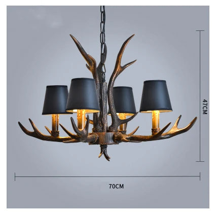 Resin Antler Pendant Light