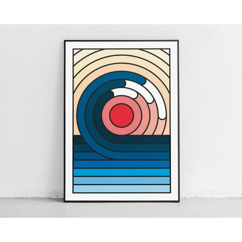 Japanese Great Wave Mount Fuji Canvas Wall Art