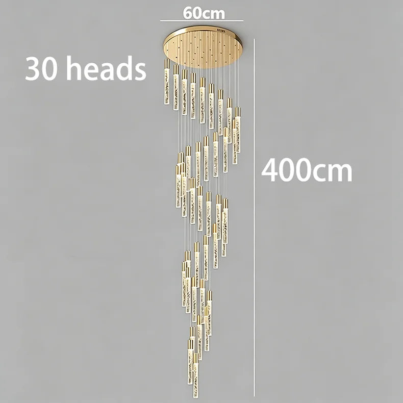 Crystal Multi Rod Chandelier