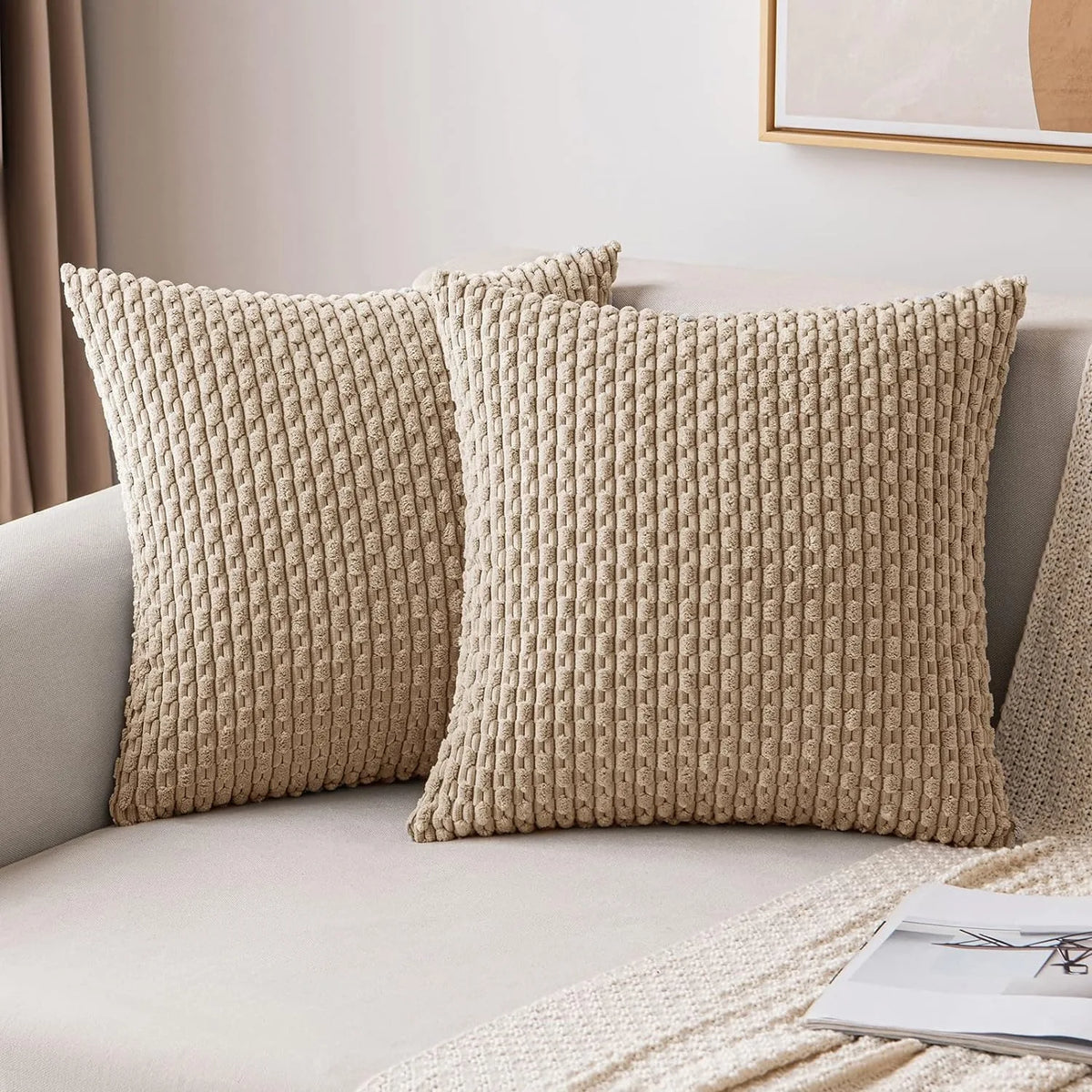 Boho Patchwork Corduroy Pillow Cover
