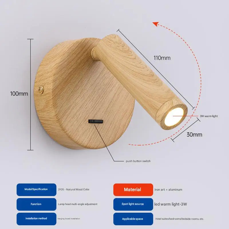 Modern LED Reading Wall Sconce