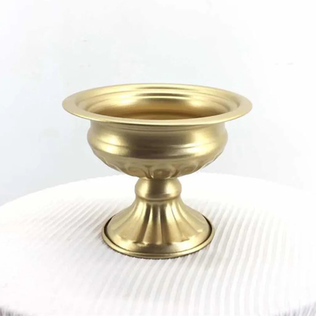 White metal vase candle holder in classic romantic dining room interior
