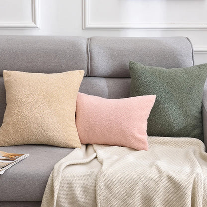 Faux Fur Throw Pillow Cover — styling detail