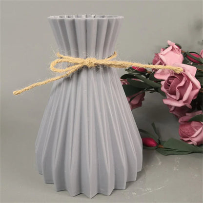 Unbreakable Plastic Imitation Ceramic Vase