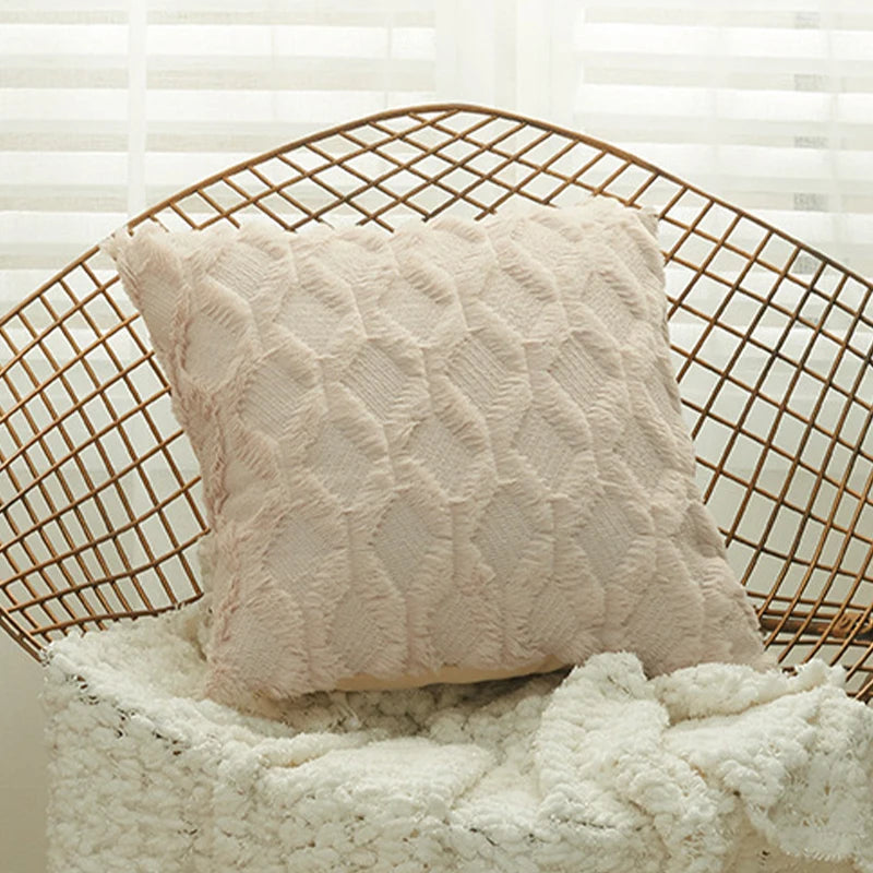 Soft Plush Throw Pillow Cover