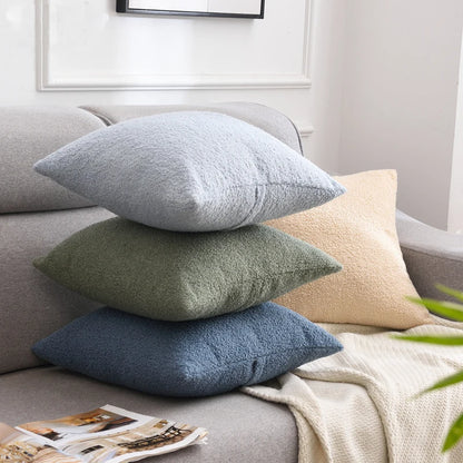 Faux Fur Throw Pillow Cover — detail