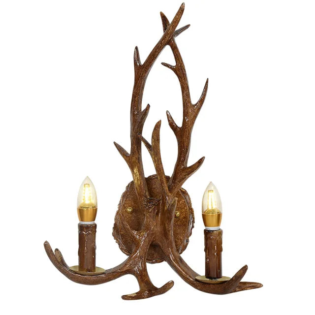 Twenty four light antler chandelier scaled for a hotel lobby