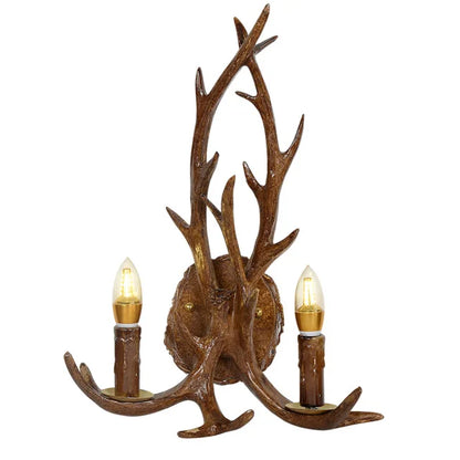 Twenty four light antler chandelier scaled for a hotel lobby