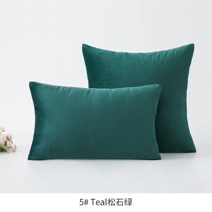 Plush Velvet Throw Pillow Cover — styling detail