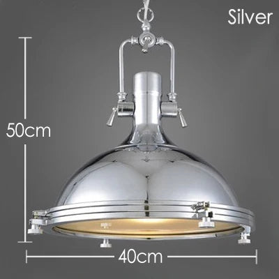 Industrial Metal Pendant Light