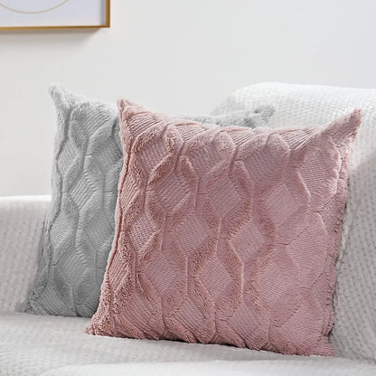 Soft Plush Throw Pillow Cover — alternate view