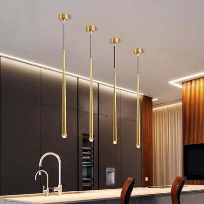Copper Metal Bedside Pendant Light