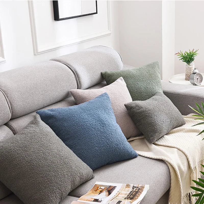 Faux Fur Throw Pillow Cover — alternate view