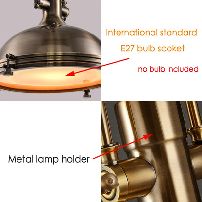 Industrial Metal Pendant Light