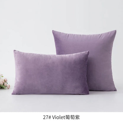 Plush Velvet Throw Pillow Cover — styling detail
