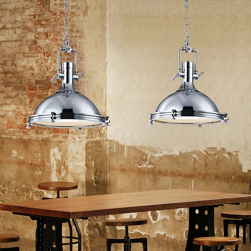 Industrial Metal Pendant Light