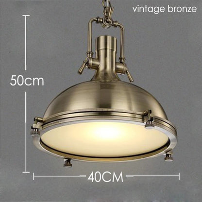 Industrial Metal Pendant Light