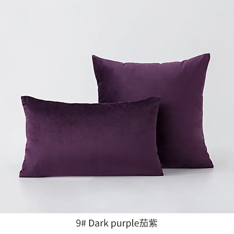 Plush Velvet Throw Pillow Cover