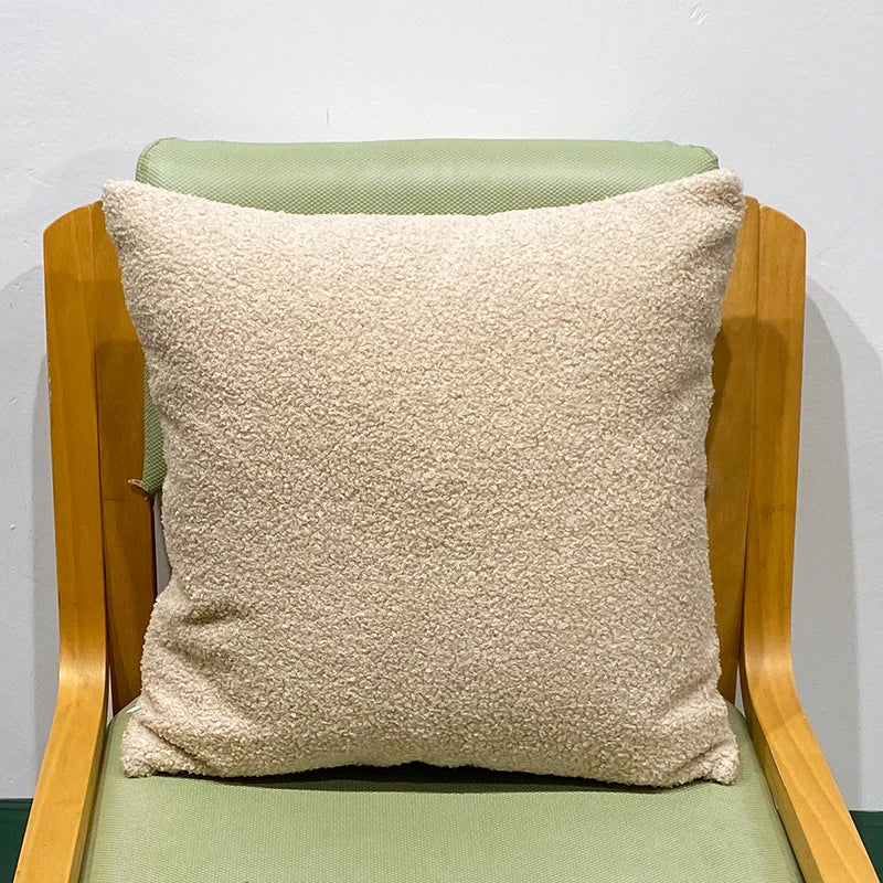 Faux Fur Throw Pillow Cover — styling detail
