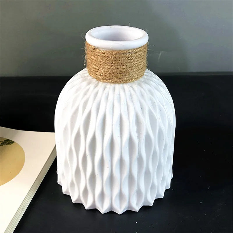 Unbreakable Plastic Imitation Ceramic Vase