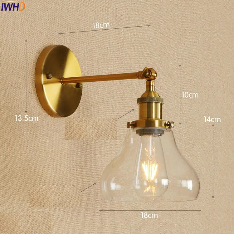 Antique Brass Swing Arm Wall Sconce