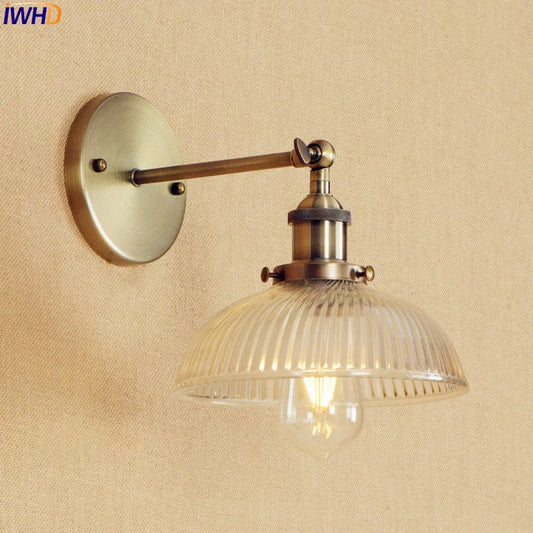 brass wall sconce, front view on white background