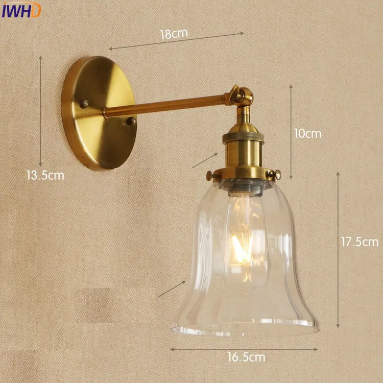 Antique Brass Swing Arm Wall Sconce