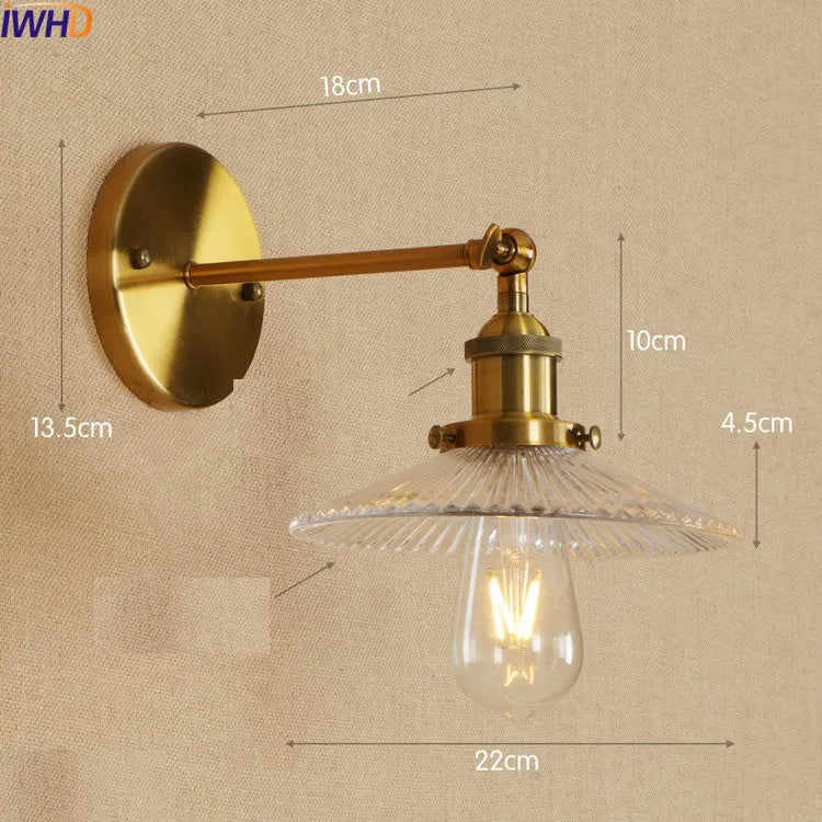 Antique Brass Swing Arm Wall Sconce