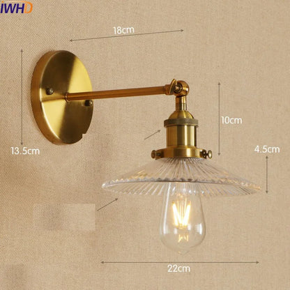 Antique Brass Swing Arm Wall Sconce