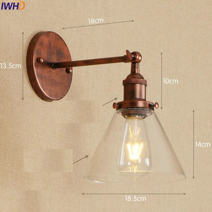 Antique Brass Swing Arm Wall Sconce