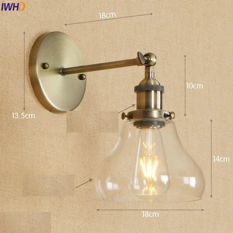Antique Brass Swing Arm Wall Sconce