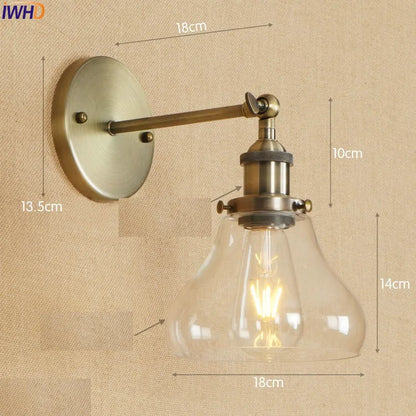 Antique Brass Swing Arm Wall Sconce
