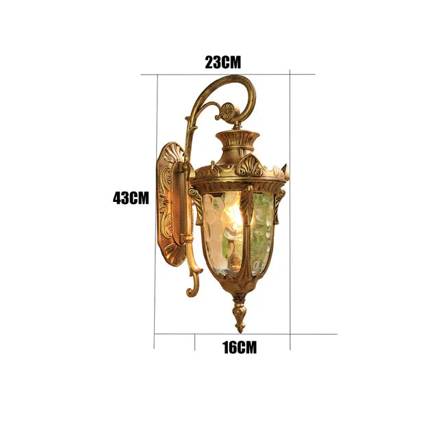 American Retro Waterproof Outdoor Wall Sconce