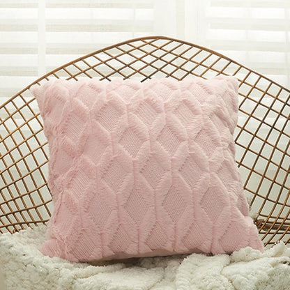 Soft Plush Throw Pillow Cover — styling detail