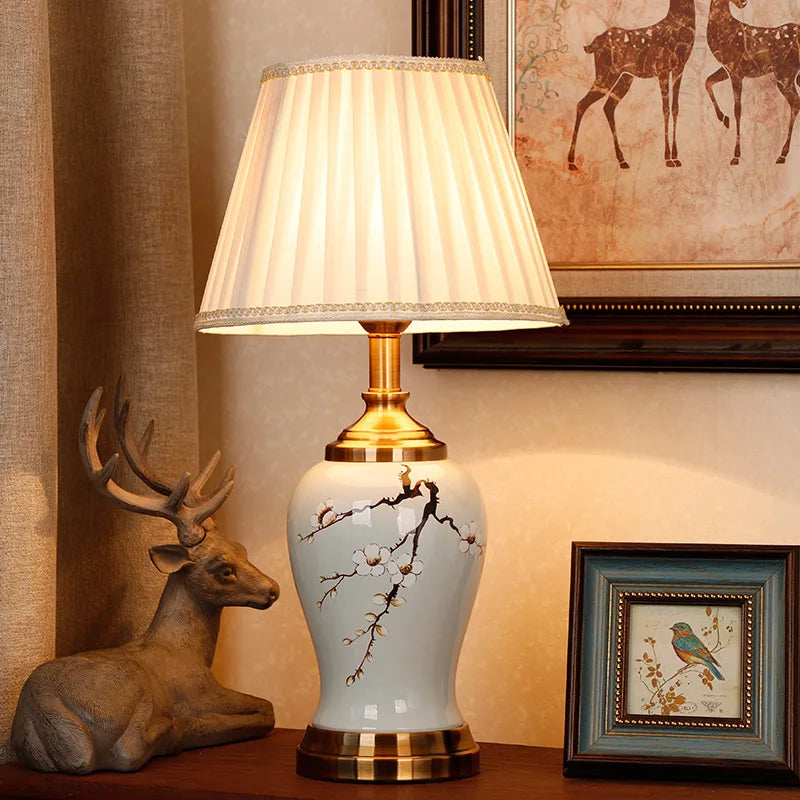 Chinese lamp pattern 8 warm white light glowing ambient view