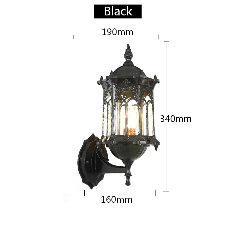 Retro Weatherproof E27 Outdoor Wall Sconce