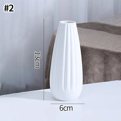 Nordic Retro Ceramic Flower Bottle