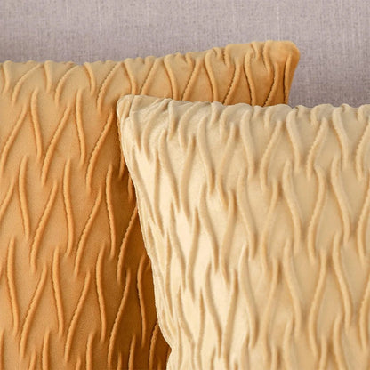 Plush Velvet Throw Pillow Cover — styling detail